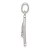 Black Bow Jewelry Sterling Silver and CZ, Lauren Collection, Initial M Pendant - 2 of 4
