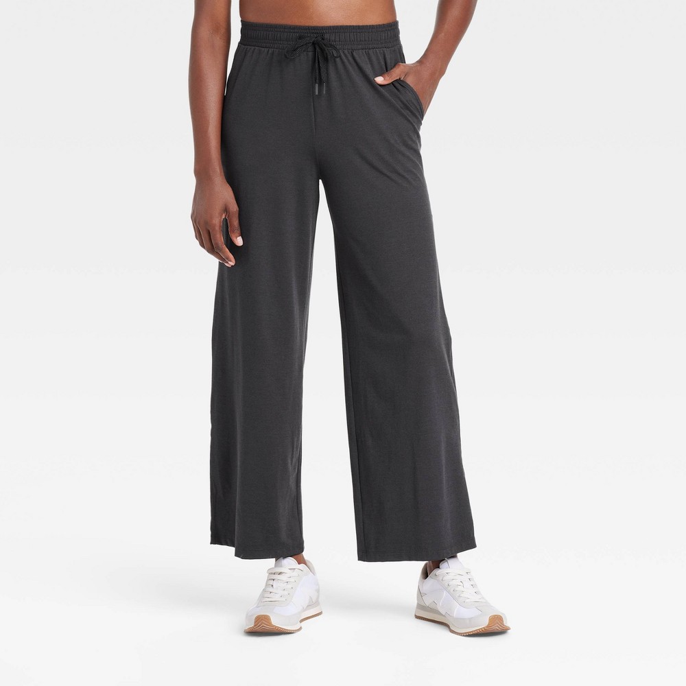 Women Soft Stretch High-Rie Wide Leg Pant