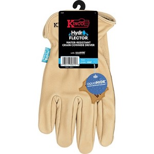 Kinco Hydroflector Men's Indoor/Outdoor Premium Grain Driver Gloves Tan M 1 pair - 1 of 1