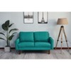 Linen Sofa Modern Couch Comfy Loveseat with Wooden Legs for Living Room, Bedroom, Office - 4 of 4