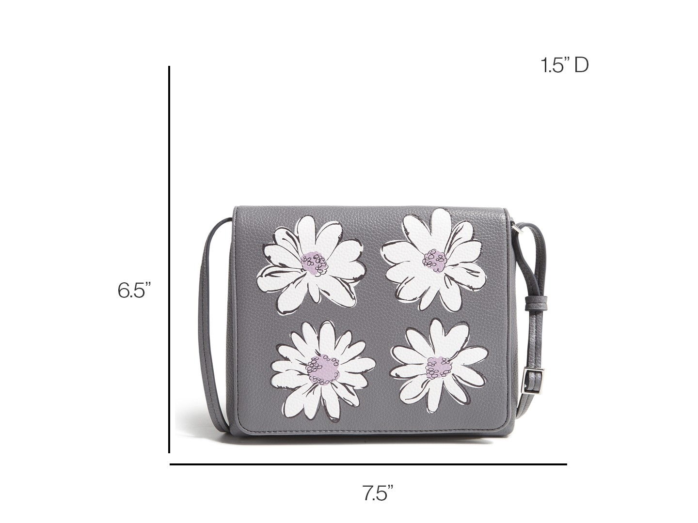 Женская сумка Vera Bradley Outlet Microfiber Small Flap Hipster Crossbody Moonless Night — фото 4
