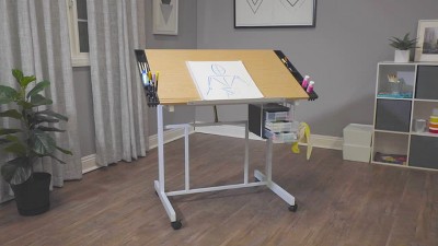Mesa De Dibujo Pro Craft Station Blanco/Maple » Libreria Moderna