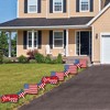 Big Dot of Happiness Stars & Stripes - American Flag & Star Lawn Decor - Outdoor Memorial Day & 4th of July USA Patriotic Yard Decorations - 10 Piece - 3 of 4