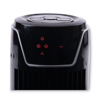 36" Black Plastic Oscillating Tower Fan with Remote Control