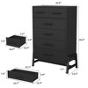 6 Dresser for Bedroom, Freestanding 46.6 in Tall Drawer Dresser with Storage, Wooden Closet Storage Chest - 2 of 4