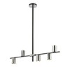 Z-Lite Calumet 5 - Light Chandelier in  Mate Black/Polished Nickel - 2 of 4