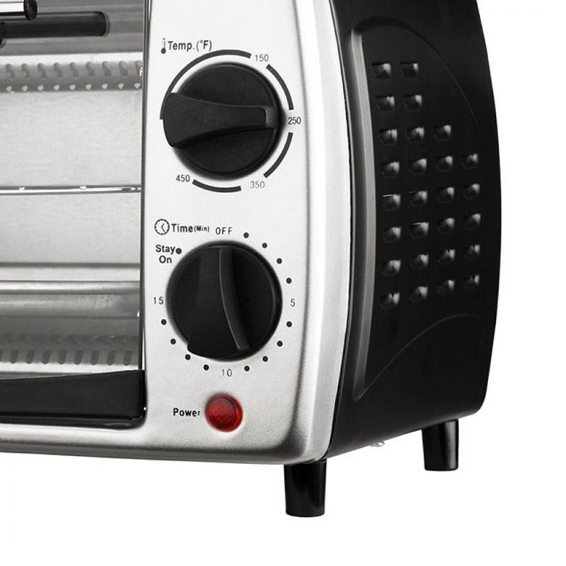 Brentwood 9-Liter (4 Slice) Toaster Oven Broiler (Black), 4 of 6