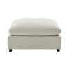 PAGED Modern Simple Ottoman, Chenille Upholstered Ottoman Foot Rest with High-Resilient Sponge, Foot Stool for Entryway, Living Room - 3 of 4