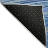 Denim Blue And Sky Blue Abstract Washable Indoor Outdoor Area Rug - 4 of 4