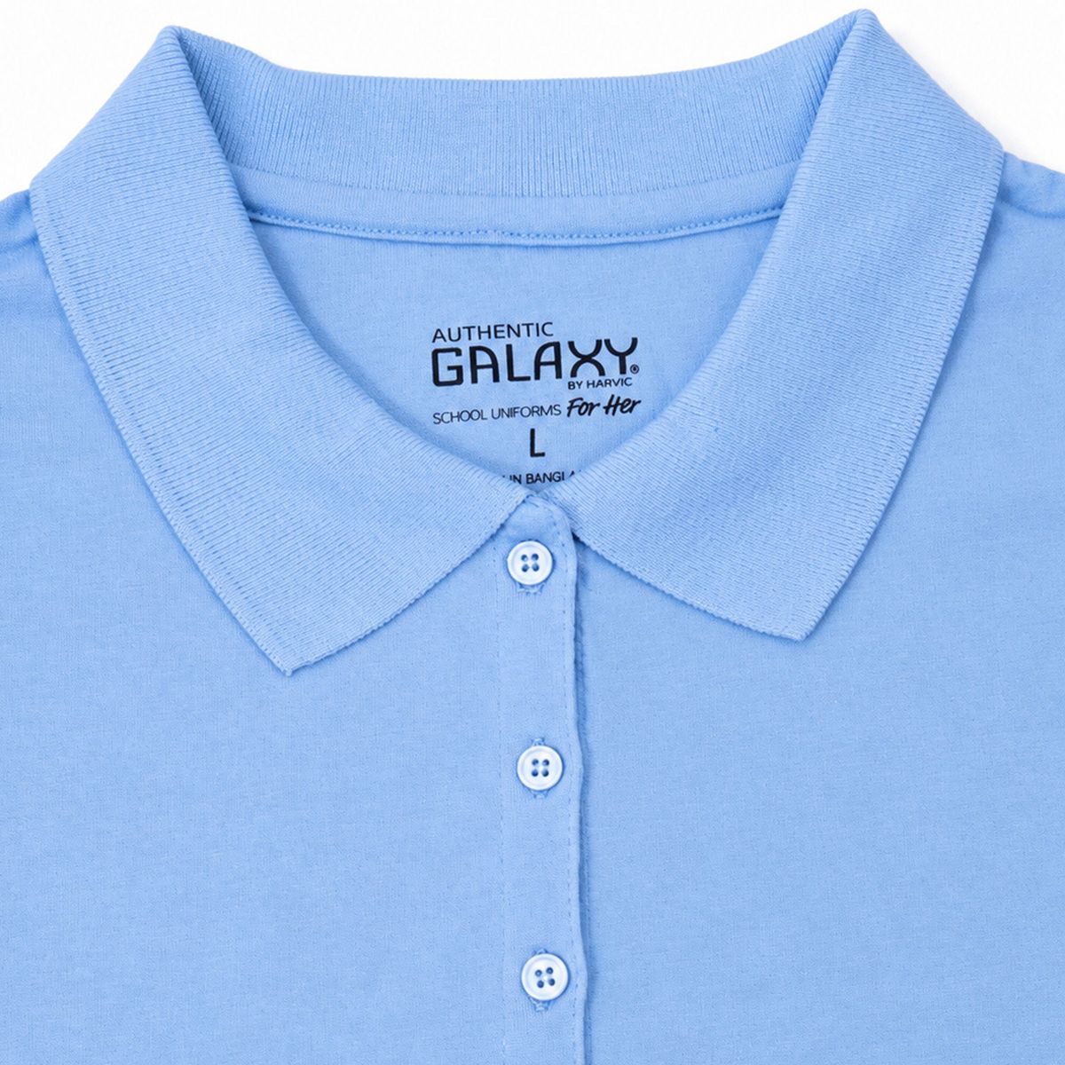 Galaxy by Harvic Junior's Short Sleeve School Uniform Pique Polo Shirt-5 Pack - thumbnail 4