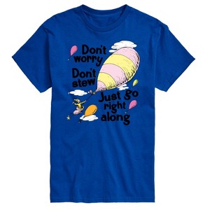 Men's - Dr. Seuss - Don't Worry Go Along Short Sleeve Graphic T-Shirt - 1 of 4