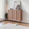 TIRAMISUBEST 3-Door Wood Sideboard - Adjustable Shelf Coffee Bar Cabinet - 4 of 4