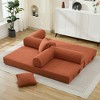 VASIP Folding Convertible Sofa Bed ,78" Sofa Bed Foam Spring Mattress with 2 Pillows,for Apartment, Living Room,Office,Black - 3 of 4