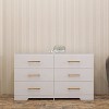 KTMBDW 6-Drawer Double Dresser, Dresser for Bedroom, Chest of Drawers with 6 Storage Drawers - 2 of 4