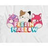 Squishmallows Feelin' Mallow Crew Neck Short Sleeve Cream Youth Boy's T-shirt - 2 of 3