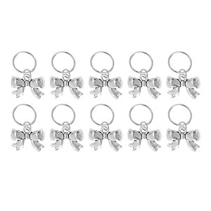 Unique Bargains Wings Hair Ring Pendants 10 Pcs - 1 of 4