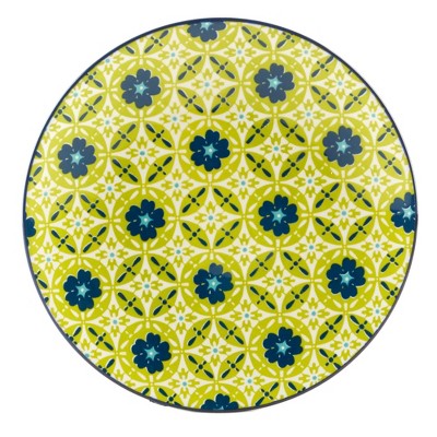 Bohemian Multicolor Porcelain 8.5" Salad Plates, Set of 6