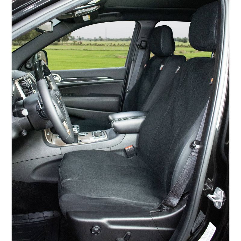 Dickies 2pc Custom LB Blair Seat Cover Automotive Interior Covers And Pads Black, 6 of 7