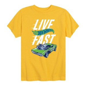 Boys' - Hot Wheels - Hot Wheels Live Fast Short Sleeve Graphic T-Shirt - 1 of 4