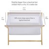 BreathableBaby Breathable Mesh Portable Sleeper, Beech & White, From Bedside to Travel - 4 of 4