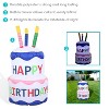 Sunnydaze 4 Foot Self Inflatable Blow Up Happy Birthday Cake Outdoor Lawn Decoration with LED Lights - 3 of 4