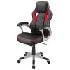 TiramisuBest Rustic Wood & Fabric Adjustable Office Chair with Modern Design - 4 of 4