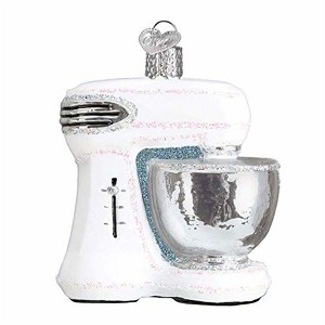 Old World Christmas Glass Blown Ornament, White Electric Mixer - 1 of 3