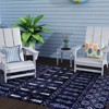 5x7ft Vintage Floral Washable Area Rug, Non-Slip Low Pile Polyester Carpet for Living Room & Bedroom - 4 of 4