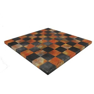 WorldWise Imports Chess Board - 14.5" Faux Leather Chess Board - 1 of 4