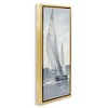 Stupell Industries Grey Sailboat Nautical Abstraction Floating Frame Canvas Art - 2 of 4