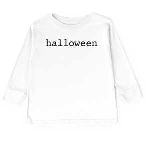 Halloween Typewriter - Toddler Long Sleeve Graphic Tee and Youth Long Sleeve Graphic T-Shirt - 1 of 3