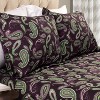 Vintage Modern Floral Paisley Flannel Cotton 2 Piece Pillowcase Set by Blue Nile Mills - 2 of 4