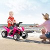 Costway Kids Ride On ATV 6V Electric Vehicle 4 Wheeler Battery Powered Motorized Quad Toy Car with LED Lights - 2 of 4