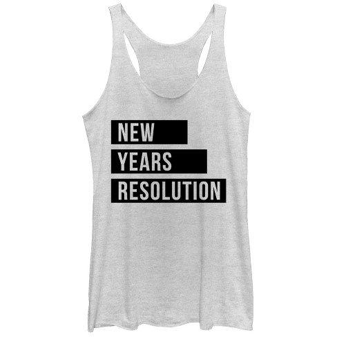 Women's Chin Up New Years Resolution Racerback Tank Top : Target
