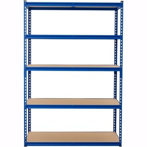 5 Tier Heavy Duty Shelving,2500LBS Industrial Storage Rack,Adjustable Metal Garage Shelves for Warehouse, Basement,Pantry, 48" W x 24" D x 71" H,Blue - 1 of 4