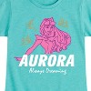 Girls' - Disney Princess - Aurora Always Dreaming Fitted Short Sleeve Graphic T-Shirt - 2 of 4