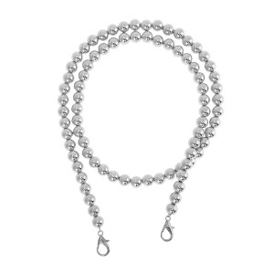 Unique Bargains Faux Pearl Handbag Strap Silver Tone 1 Pc - 1 of 4