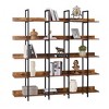 VYNXARIA 5-Tier Vintage Industrial Open Bookshelf with Metal Frame & MDF Boards for Home Office Storage - 3 of 4