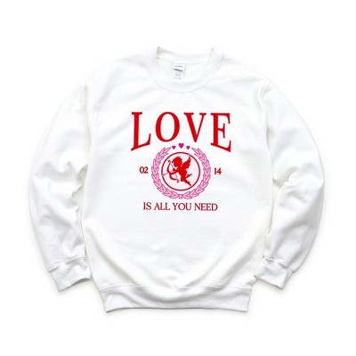 Simply Sage Market Women's Graphic Sweatshirt Love Is All You Need Cupid