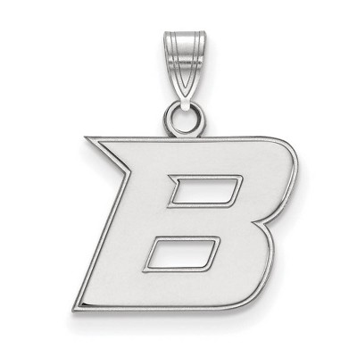 Black Bow Jewelry 14k White Gold Boise State Broncos NCAA Small Pendant