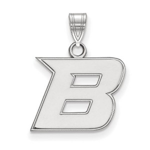 Black Bow Jewelry 14k White Gold Boise State Broncos NCAA Small Pendant - 1 of 3