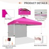 EAGLE PEAK 12x12ft Pop Up Canopy with One Sidewall, Easy Setup Event Instant Tent - 4 of 4