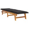 vidaXL Sun Lounger Black and brown PE rattan 78.7 in length - 4 of 4