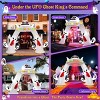 HOMDOX 11 ft Halloween Inflatable Arch Outdoor Decoration/Gift Ghost UFO Built-in Blower|Red Eye Dimming Ghost/Changing Light|Yard Lawn Party - 2 of 4