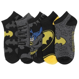 Batman Hero & Logo Women's 5-Pair Ankle Socks - 1 of 4