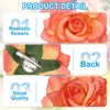 Unique Bargains Fabric Rose Boho Hair Clips Fabric Flower Brooch Pins for Wedding Party Dance 1 Pc - 3 of 4