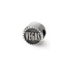 Black Bow Jewelry Sterling Silver Double sided, Vegas Chip Bead Charm - 2 of 4