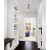 Urban Ambiance Luxury Modern Farmhouse Indoor Ceiling Light,  10''H x 8-1/4"W x 8-1/4''D,  Vintage Brass Finish, UHP4667 - 2 of 4