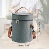 Unique Bargains Cylindrical Insulated Lunch Tote Bag 1 Pc - 2 of 4