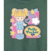 Women's - Polly Pocket - Polly Pocket Grid Lightweight French Terry Wide Neck Long Sleeve Shirt - 2 of 4